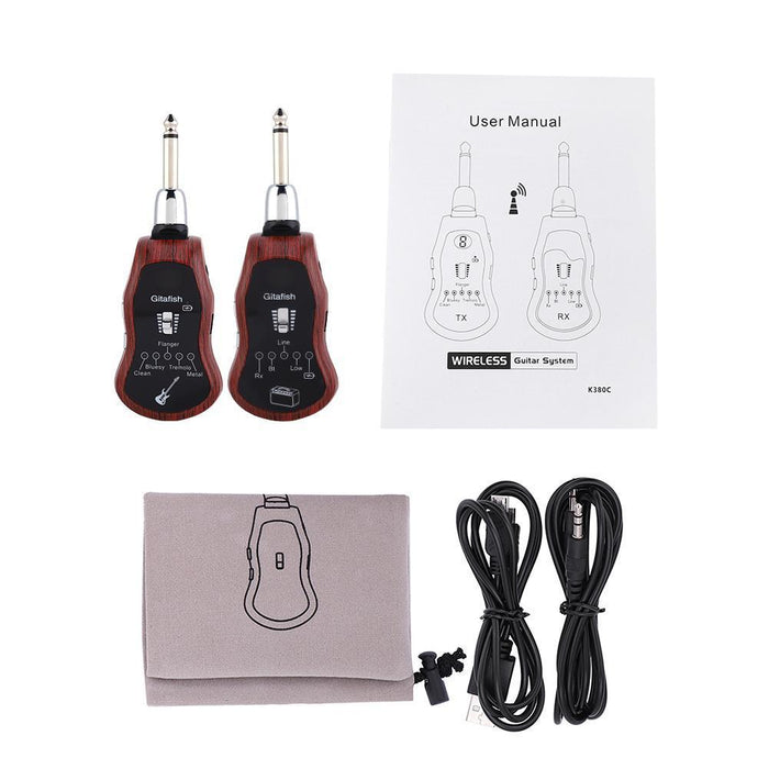 GitaFish Wired Guitar system (3m Cable) with Bluetooth and 5 sound effects B6